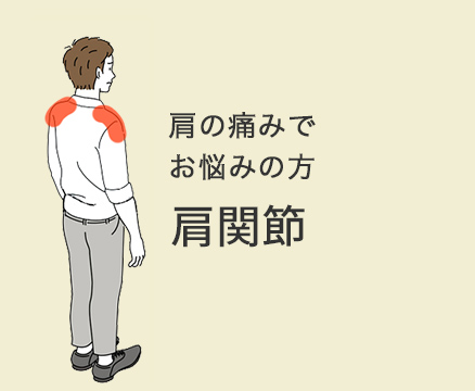 肩の痛みでお悩みの方　肩関節